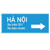 Biển số I.417a "Chỉ hướng đường phải đi cho từng loại xe"