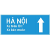 Biển số I.417b "Chỉ hướng đường phải đi cho từng loại xe"