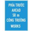 Biển số I.441c "Báo hiệu phía trước có công trường thi công"