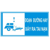 Biển số I.445g “Đoạn đường hay xảy ra tai nạn”