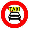 Biển số P.107b "Cấm xe ôtô taxi"