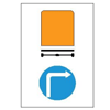 Biển số R.310c "Hướng đi phải theo cho các xe chở hàng nguy hiểm"