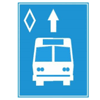 Biển số R.412e "Làn đường dành cho xe buýt"