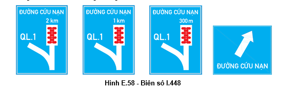 Biển số I.448 "Làn đường cứu nạn hay làn thoát xe khẩn cấp"