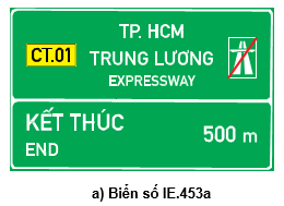 lE.453a " Kết thúc đường cao tốc"