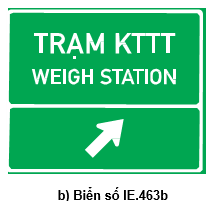 Biển số Ie.463b "Trạm kiểm tra tải trọng xe"