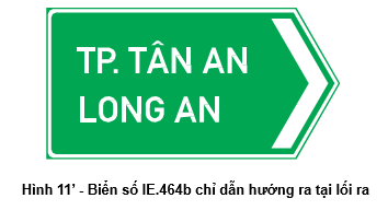Biển số IE.464b "Địa điểm và phương hướng"