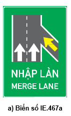 Biển số Ie.467a "Nhập làn"