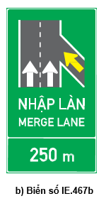 Biển số Ie.467b "Nhập làn"